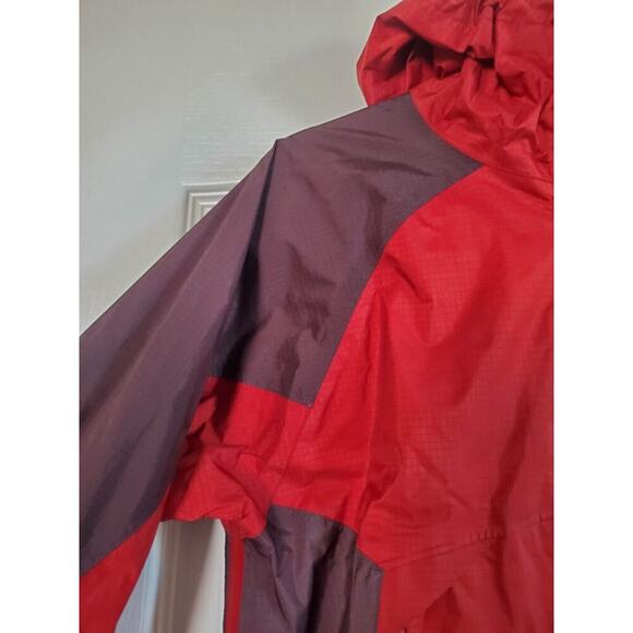 Mont-Bell Ultra-Light Red Maroon Hiking Gorpcore Outdoor Rain Jacket, Women's XS - Picture 4 of 11